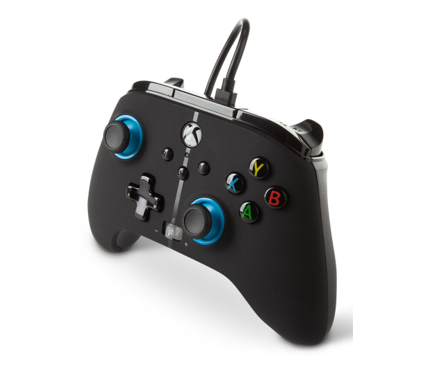 PowerA XS Pad przewodowy Enhanced Blue Hint - 635890 - zdjęcie 2